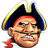 Dodge the pirates in this five-reel, 20-payline slot game.